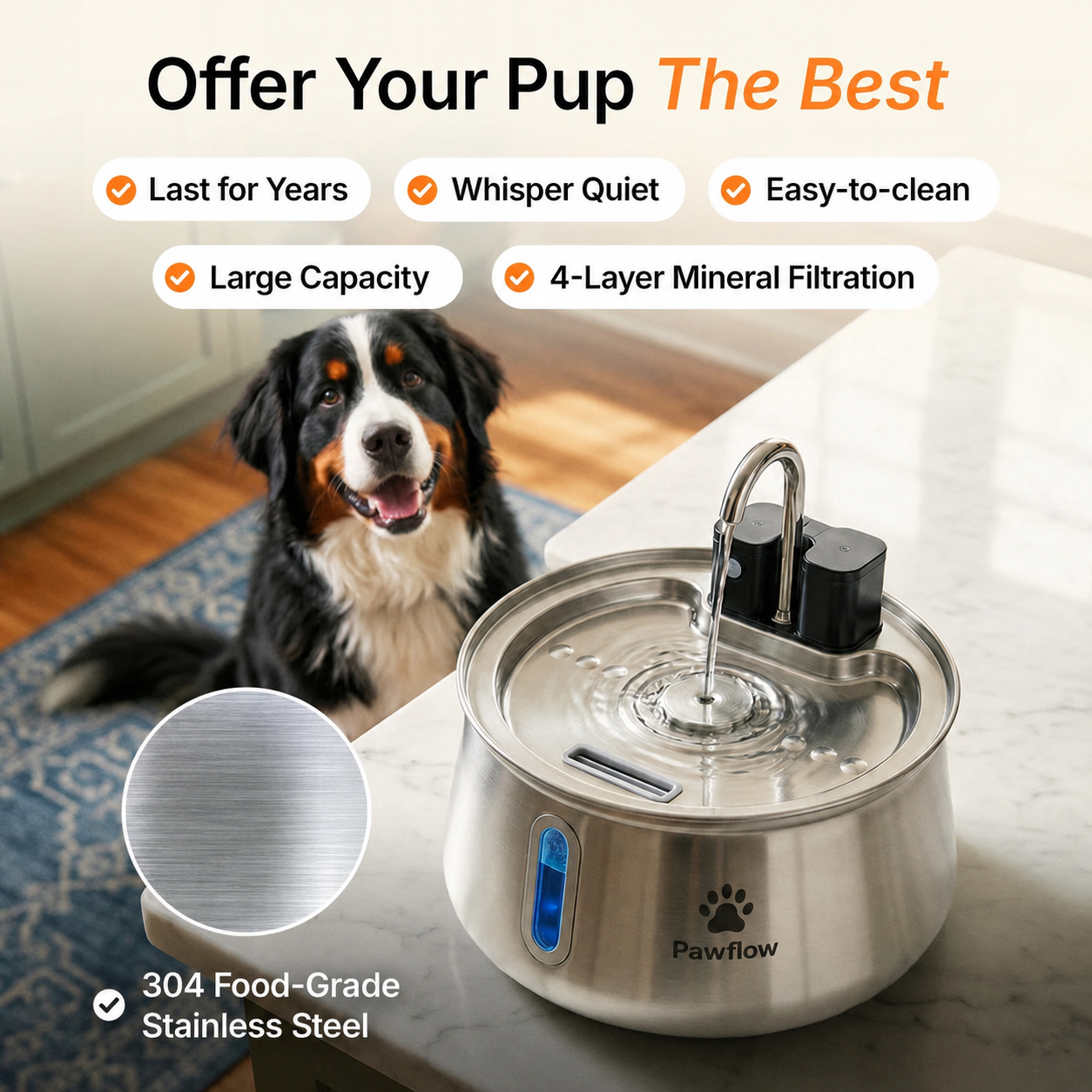 Pawflow™ Wirelsss Doggy Fountain